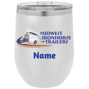 Midwest Ironhorse wine tumbler