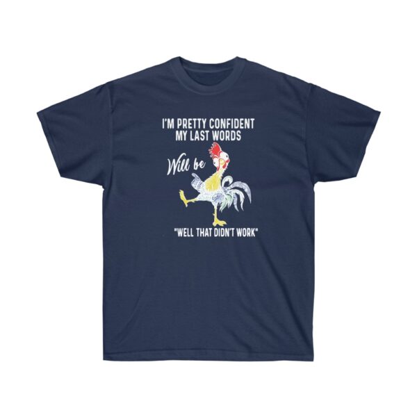 Chicken Last Words Tee in Navy