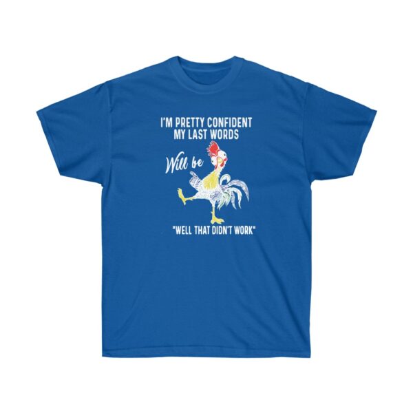 Chicken Last Words Tee in Royal