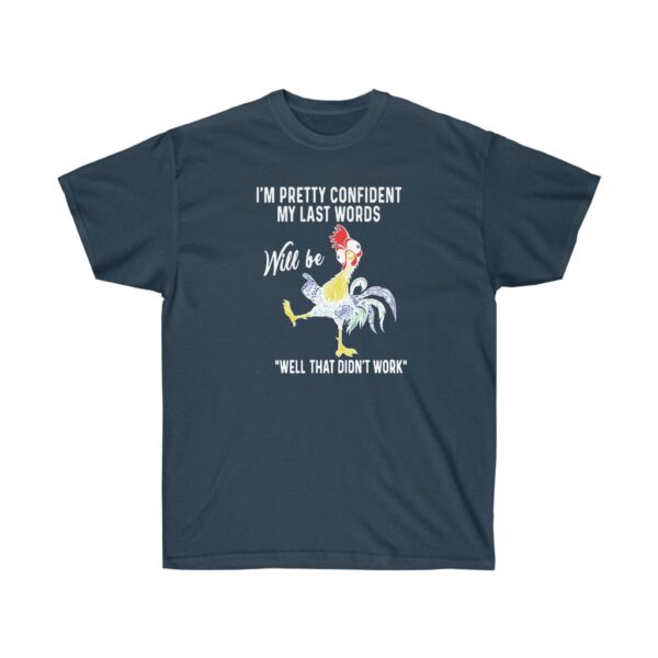 Chicken Last Words Tee in Blue Dusk