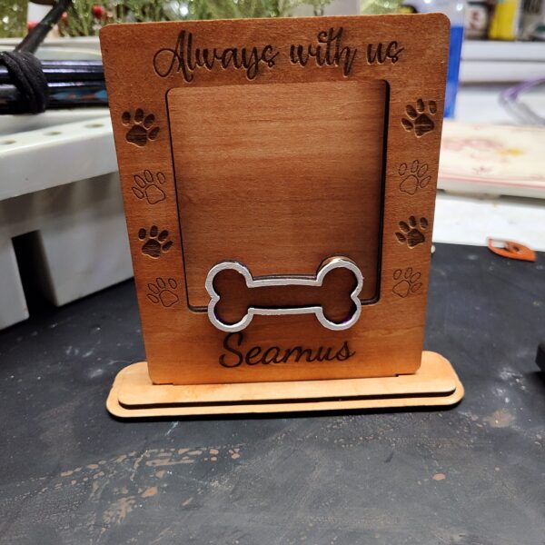 Memorial Dog Picture frame -- Customized