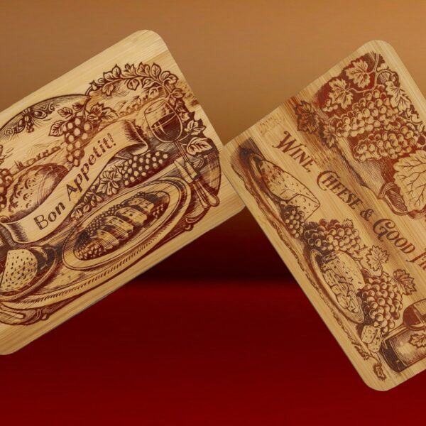 A Touch of Italy with a Customized Laser-Engraved Charcuterie Boards - Set of 2