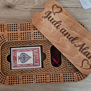 Wood Cribbage Board | Personalized Game Set